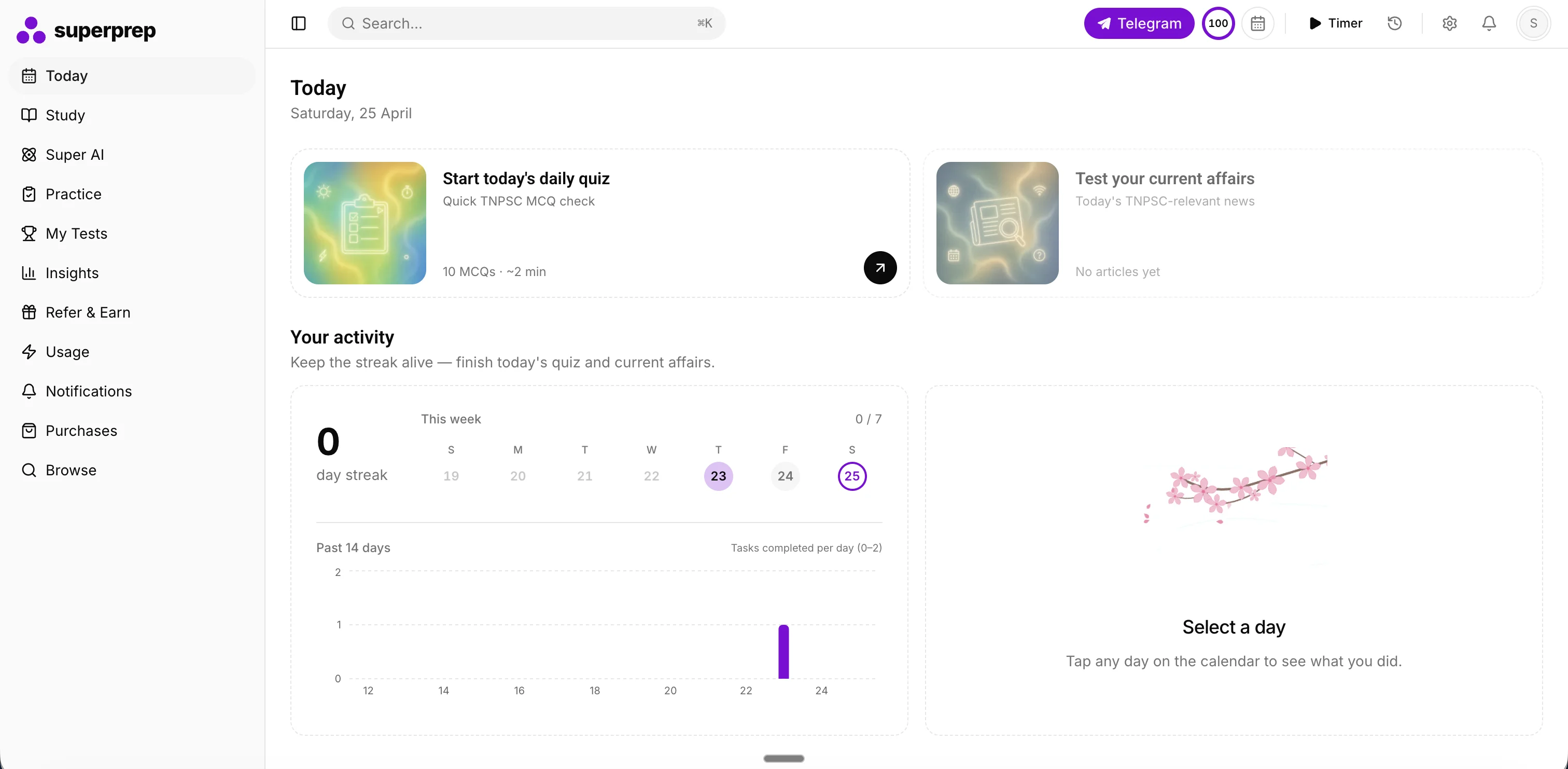 Web dashboard preview